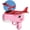 Pink, variant on Dinosaur Foam Glider Launcher Toy, Catapult Gun Aircraft with Easy-Load Mechanism, Long Distance Outdoor Flying Glider Plane for Kids Birthday & Party Gifts