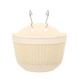 thumbnail image 2 of Imitation Rattan Wicker Wall Hanging Flower Pot Basket Balcony Garden Planter, 2 of 8