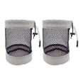thumbnail image 2 of DYNWAVECA 2 Pieces Mesh Golf Ball Bag Storage Bag Portable with Drawstring Multipurpose Holder Organizer for Travel Beach Toys Swimming L, 2 of 10