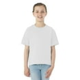 thumbnail image 1 of Jerzees Youth DRI-POWER Active Short Sleeve Crew T-Shirt, XL, White, 1 of 2