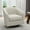 Beige, variant on UIXE Swivel Accent Chair, Upholstered Fabric Barrel Chair for Living Room, Small Single Sofa Bedroom Reading Seat, Light Gray