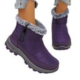 thumbnail image 5 of Shadoumai Waterproof Winter Boots for Women Snow Mid Calf Lined Warm Comfy Women Boot Outdoor Resistant Booties Walking Soft Winter Shoes, 5 of 9