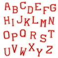thumbnail image 2 of Alfabeto Mezcla de algodón Parches bordados Letra Vestido Ropa Insignias bordadas de bricolaje, Rojo seitruly HA7904-03B, 2 of 6