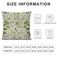thumbnail image 5 of PHYHOO Floral Pillow Cushion Cover , Vintage Plants Flowers Botanical Design Art, Decorative Square Accent Pillow Case, Reseda Green Beige, 5 of 5