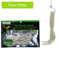 thumbnail image 2 of Señuelos de pesca con larva, cebos blandos de doble cola (blanco), 2 of 3