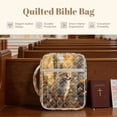 thumbnail image 7 of Xixirimido Bible Cover Case for Women Men, Large Bible Bag Bible Study Supplies Accessories Quilted Bible Carrying Cases with Handle Christian Gift Fox Forest Leaves Pattern, 7 of 7