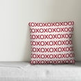 thumbnail image 2 of Creative Products Red and White XO 18x18 Spun Poly Pillow, 2 of 2