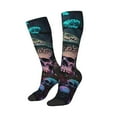 thumbnail image 2 of Fotbe Forest Mushroom Skull print Women's Men's Novelty Crew Socks Cotton Socks Knee High Socks for Walking,Running,Nurses,Pregnancy, 2 of 8