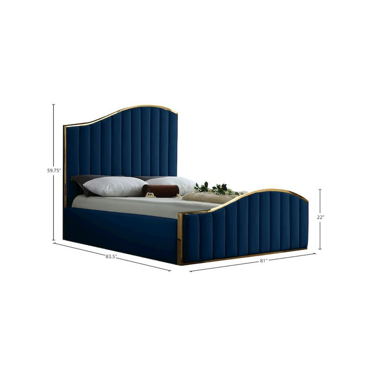 Meridian Furniture Jolie Velvet King Bed Meridian Furniture Jolie Velvet King Bed