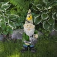 thumbnail image 2 of Northlight Gnome with Watering Can Outdoor Garden Statue - 15.5", 2 of 5