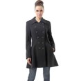 thumbnail image 3 of Women Emma Fit & Flare Wool Blend Pea Coat, 3 of 4