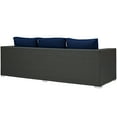 thumbnail image 4 of Modway Sojourn Outdoor Patio Sunbrella® Sofa in Canvas Navy, 4 of 5