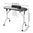 thumbnail image 6 of Byootique Portable Folding Manicure Nail Table Station Salon Desk Vented LED Beauty Spa, 6 of 8