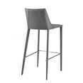 thumbnail image 4 of Rich Gray Faux Leather Bar Stool, 4 of 6
