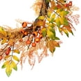 thumbnail image 5 of Northlight Berry, Caspia and Two-Toned Autumn Leaves Artificial Fall Harvest Wreath - 24", 5 of 10