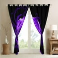 thumbnail image 3 of Erosebridal Purlple Rose Curtains for Bedroom Living Room 2 Panels,(38Wx45L) Rose Floral Flower 30%-50% Blackout Curtains Garden Flower Darkening Drapes Romantic Valentine's Day, 3 of 5