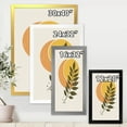 thumbnail image 4 of Designart 'Abstract Geometrical Moon and Sun With Leaf V' Modern Framed Art Print, 4 of 4
