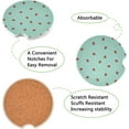 thumbnail image 2 of GZHJMY Car Coasters 2 Pcs Ladybirds Pattern Ceramic Drink Coaster for Cup Holder Cup Coasters, 2 of 6