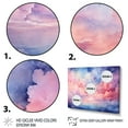 thumbnail image 3 of Designart "Pastel Sky Palette Pink and Blue Hues II" Landscapes Framed Wall Art Decor - Traditional Pink Sky Entryway Framed Wall Art Print, 3 of 6