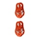thumbnail image 4 of Soidarity Polea de escalada en roca, poleas de montañismo para cordones de 8-12mm, equipo de rapel, accesorio de trabajo aéreo, equipo de transporte al Naranja 2piezas Soidarity CBP183328, 4 of 6