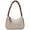 Beige, variant on Braided Handle Tote Bag for Women - Medium Shoulder Bag with Textured Finish & Secure Zipper, Lightweight Zipper Hobo Purse