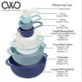 thumbnail image 5 of COOK WITH COLOR 8 Piece Nesting Bowls with Measuring Cups Colander and Sifter Set - 2 Mixing Bowls, 1 Colander, 1 Sifter and 4 Measuring Cups, 5 of 8