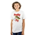 thumbnail image 3 of Funny Fishing Humor Pretty Fly Joke Men's Graphic T Shirt Tees Brisco Brands S, 3 of 6