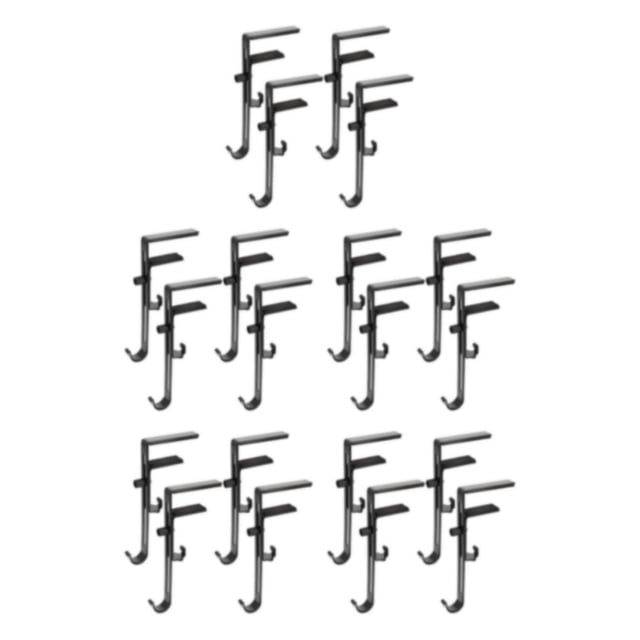 Maoww 4x Multifunctional Garland Hanger For Door Frame Stylish Easy Installation Space Saving Stocking Hangers For Mantel Black 4PCS 5Set