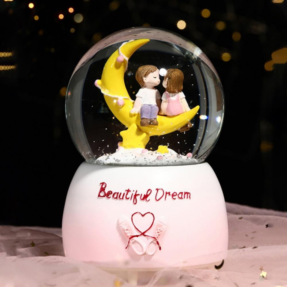 Snow Globe for Kids, Unicorn Snow Globes with Musics Led Unicorn Music
