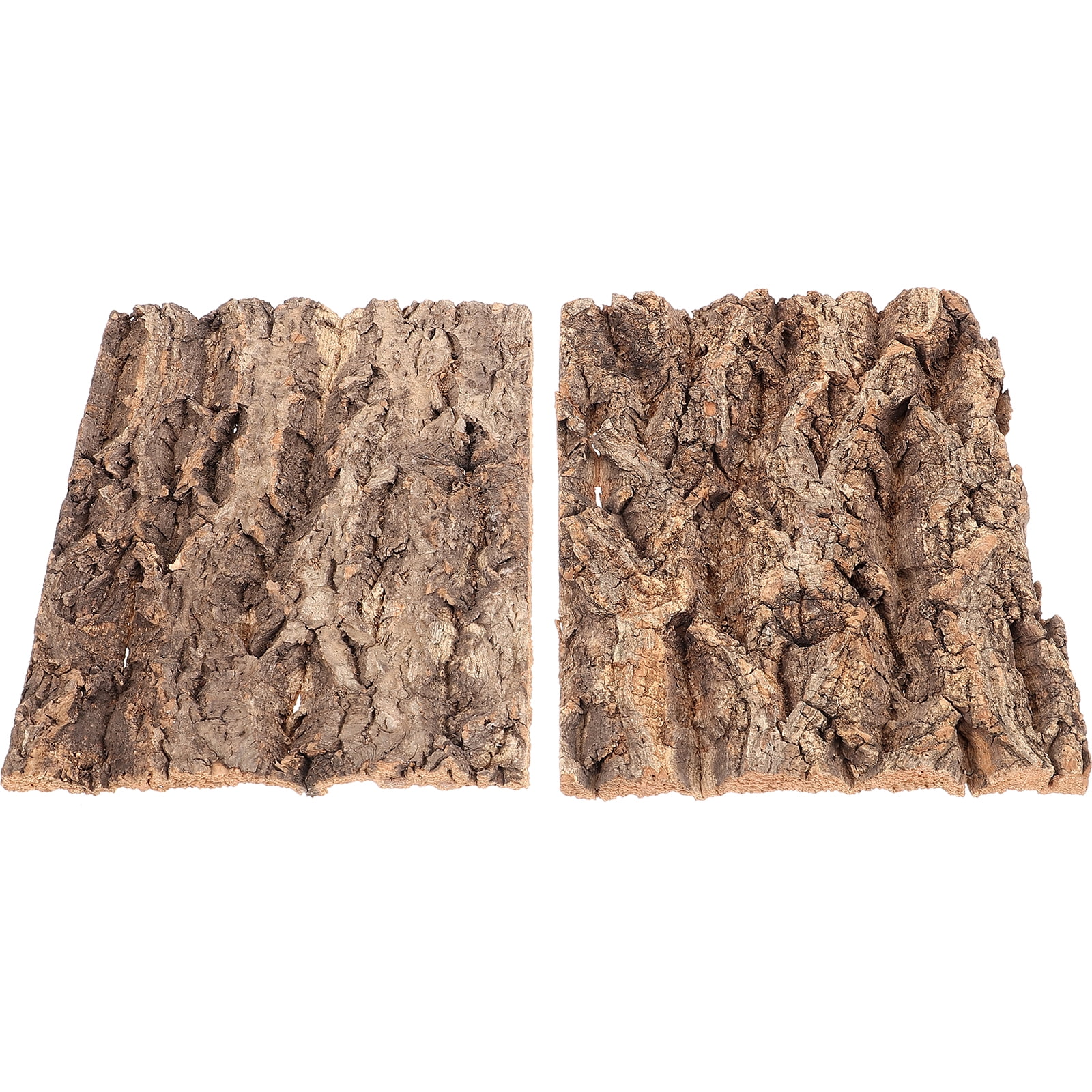 2Pcs Reptile Hide Tree Bark Natural Tree Bark Decor Terrarium Tree Bark