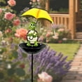 thumbnail image 2 of Sinyiin Solars- powereds Birds feeder/hummingBirds feeder, garden decorations, outdoor Solars lights, Solars- powereds frog lights with umbrellas, artistic garden ornaments., 2 of 13