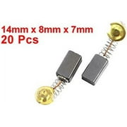 20 Pcs 14mm x 8mm x 7mm Carbon Brush Black f Electric Motor