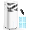 thumbnail image 1 of TEMEIKE Aires acondicionados portátiles 4 en 1, enfriador de aire evaporativo con 4 modos y 3 velocidades, temporizador de 15 horas para apagado automático inteligente, tanque de 2 galones para enfria, 1 of 5
