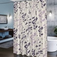 thumbnail image 5 of Shower Curtain for Bathroom Gradient Purple Leaves Country Waterproof Bath Curtains Shower Curtains with Hooks,Herb Plant Retro Linen Bathroom Curtain Privacy Drapes for Bathtubs Toilet 36x72in, 5 of 9