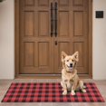 thumbnail image 4 of Red and White Checkered Pattern Door Rugs,Washable Non Slip Door Mats Indoor,Decorative Door Mats,Entry Mat Indoor for Entrance,Bedroom,Kitchen,Bathroom,16"x47", 4 of 6