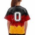 thumbnail image 4 of TZEWGL T-Shirts For Girl Round Neck Loose Short Sleeve Color Block Letter Print Clothes For Toddlers size 6-7T, 4 of 5