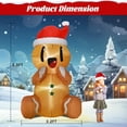 thumbnail image 6 of 5.5ft Christmas Inflatable Gingerbread Man,Cute Christmas Sitting Gingerbread Man Blow Up Yard Decorations with Build-in LED Lights,Christmas Inflatable Decorations for Outdoor Indoor Lawn Garden, 6 of 7