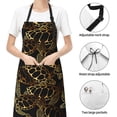 thumbnail image 6 of Picia Sea Turtle With Ocean Waterproof Apron for Unisex Adult - Adjustable Bib Apron with Pockets, Ideal for Cooking, Gardening, Painting, and Household Chores, 6 of 9