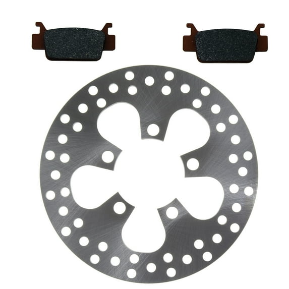 Factory Spec, (1)FS-2093 (1)FS-451, Rear Disc Brake Rotor & Semi-Metallic Brake Pads for Honda TRX700XX Sportrax fits 2008-2009