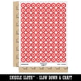 thumbnail image 2 of Scandinavian Geometric Hexagon Pattern 200+ Round Stickers - Red - Matte Finish - 0.50" Size, 2 of 3