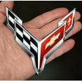 thumbnail image 3 of Corvette C8 Crossed Flags Steel Sign, 3 of 7