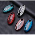 thumbnail image 2 of Cubierta De La Llave De Coche Remota De Fibra De Carbono De TPU Para Nissan Versa Sentra Altima Rogue Frontier Infiniti FX35 QX60 Soporte Remoto Llavero Cáscara huangjie unisex, 2 of 2
