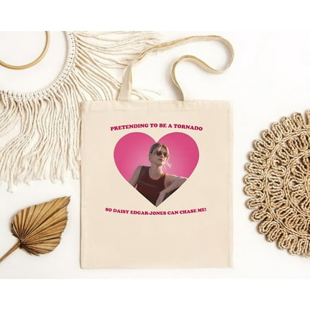 vintage Pretending to be a tornado so Daisy Edgar-Jones can chase me Daisy Edgar-Jones as Kate Twister 2024 Tote Bag-TH21355