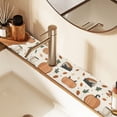 thumbnail image 2 of Yayeee Faucet Mat for Kitchen Sink 14.7" Diatomite Long Splash Guard Pad, Beige Fall Leaves, 2 of 7