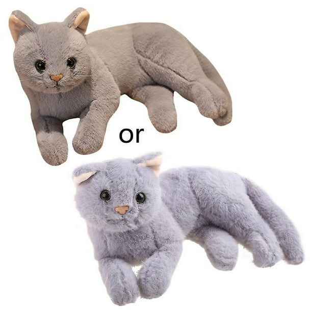 1 unidad de 32cm/12 pulgadas, gato realista, peluche, regalo de fiesta para niñas, Mini gato