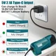 thumbnail image 2 of Power Reemplazo de Fuente para Batería Bosch 10.8V/12V, Puerto USB y Toma DC 12V Adaptador de Batería Portátil con Calefacción Tipo Chaqueta, 2 of 7