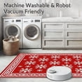 thumbnail image 5 of ODIKA 3'x5' Machine Washable Non-Slip Area Rug, Nordic Hearth Seasonal Decoration High Traffic Rug, Red, 507717, 5 of 5