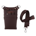 thumbnail image 2 of Peluquero tijeras/tijeras cintura bolsa peine peluquería Clips titular bolsa Café oscuro jinwen Scissors Holder Salon, 2 of 8