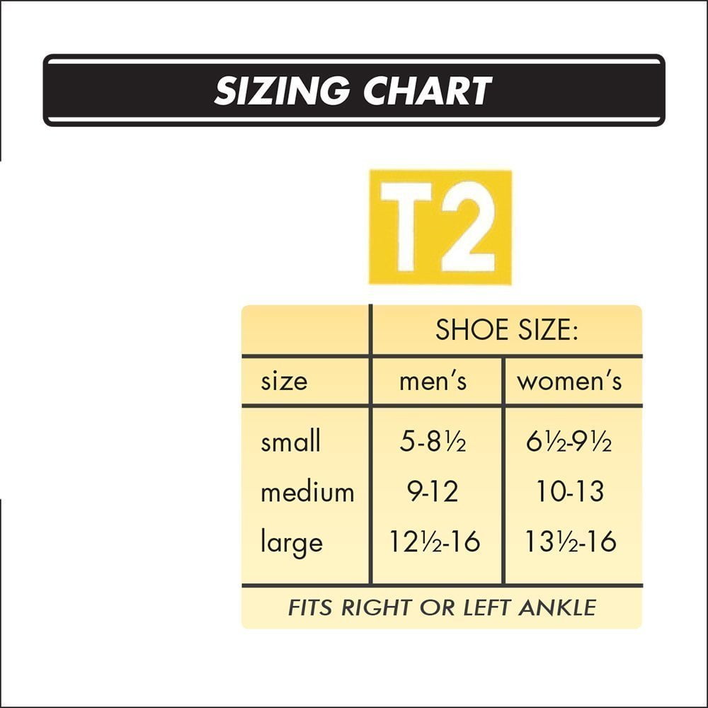 T2 Size Chart