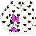 thumbnail image 3 of Disney Girl's Minnie Mouse Heart Zip Up Fashion Hoodie Jacket, 3 of 3